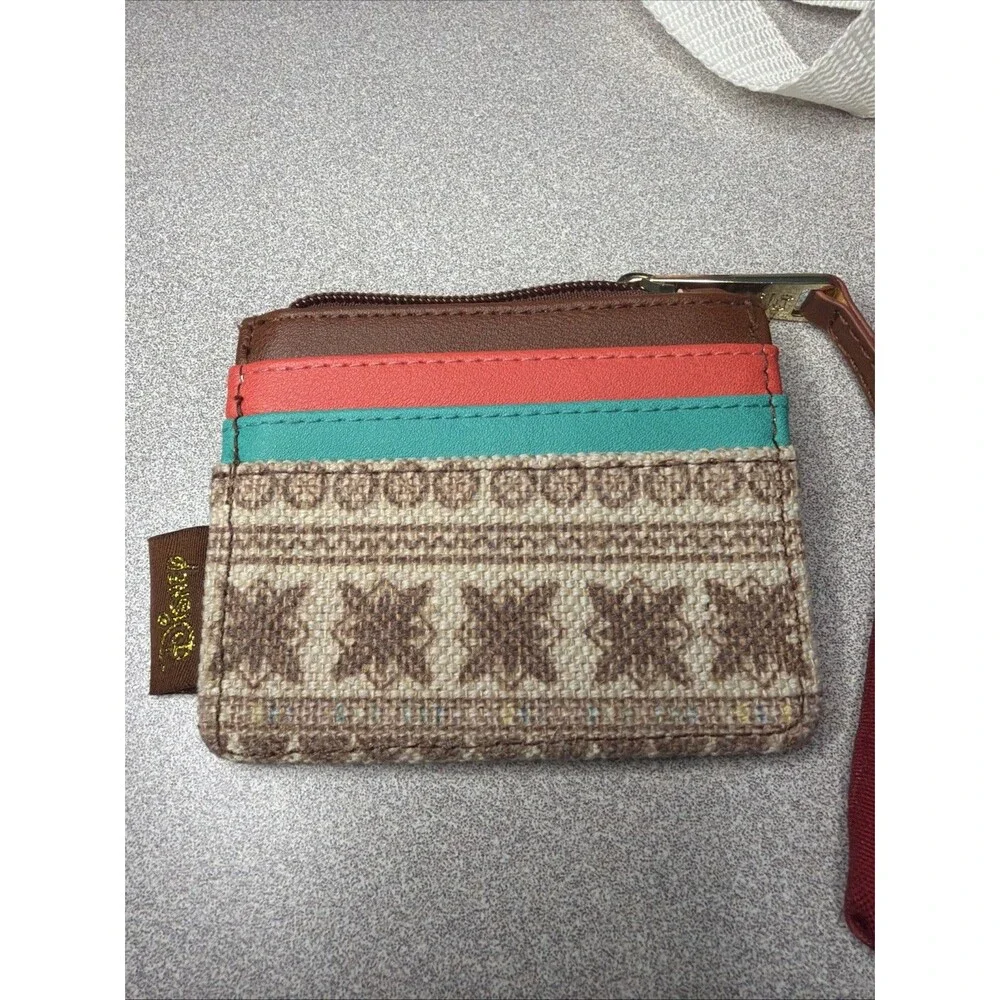 Disney LOUNGEFLY Moana Hei Hei Canvas Crossbody Bag And Coin/cc Purse